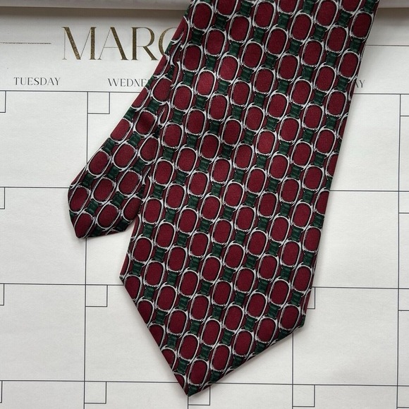 Brooks Brothers 100% Silk Tie Red Handmade in USA 56" - Picture 1 of 4